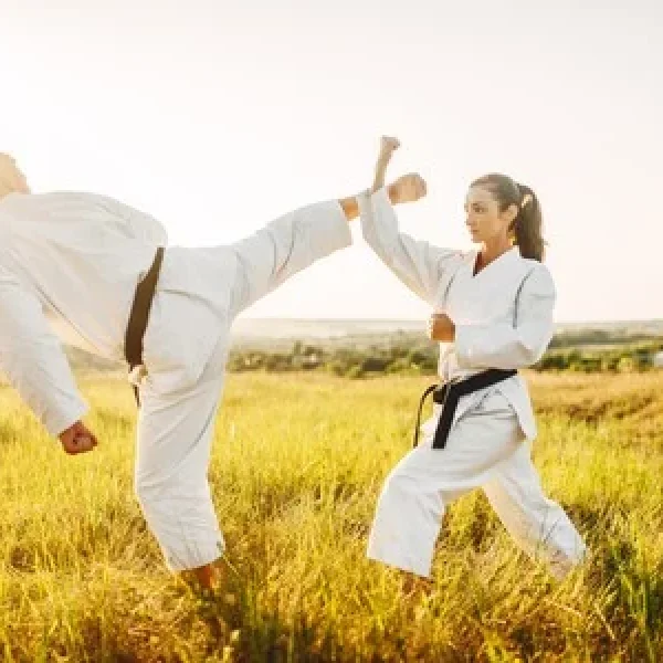 121627881-male-and-female-karate-masters-fight-in-field